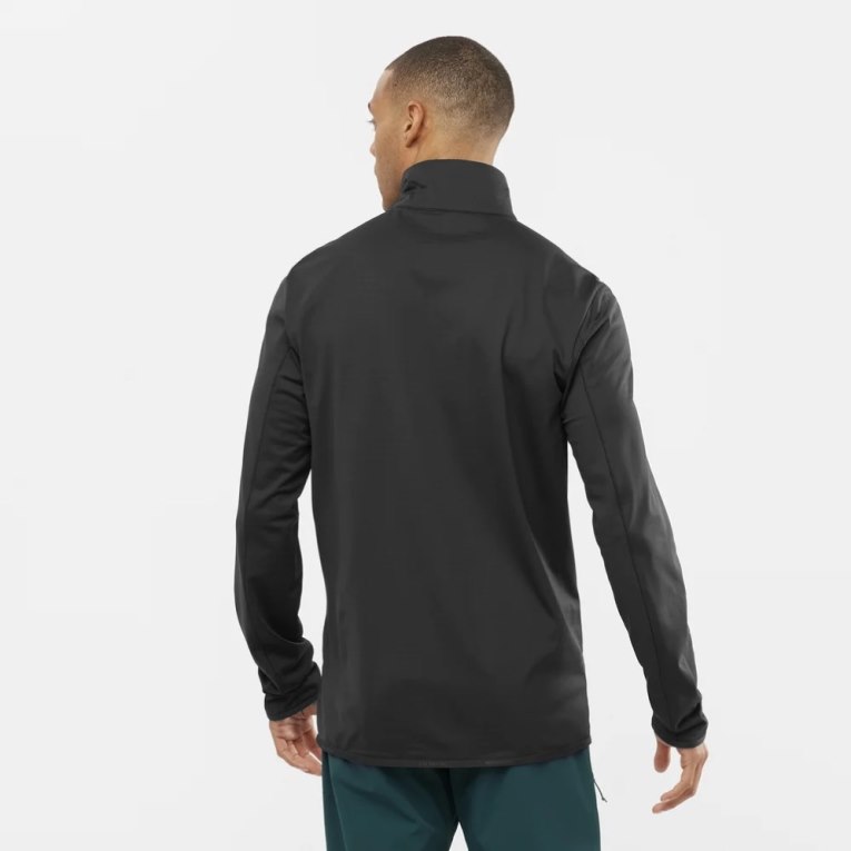 Pánské Bundy Salomon Essential Lightwarm Full Zip Černé | CZ 08HYLTK